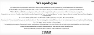 Did Tesco get it right with its apology?