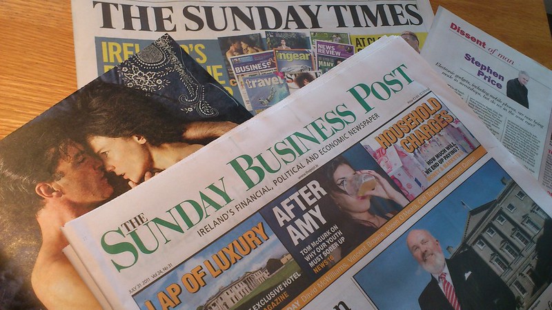 Sunday newspapers