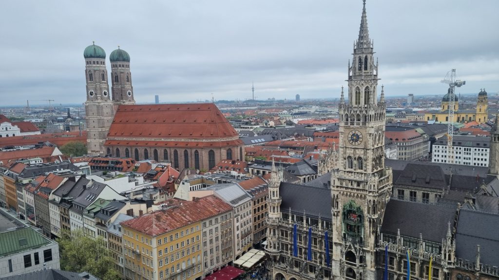 Panorama of Munich from the top of St Peter's Church